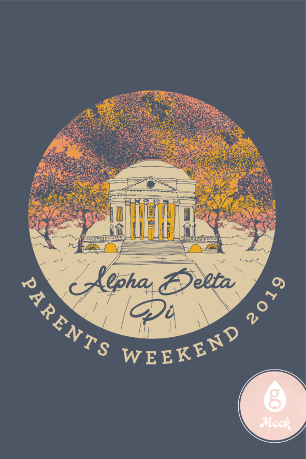 Alpha Delta Pi Parents Week Virginia Rotunda Sunset