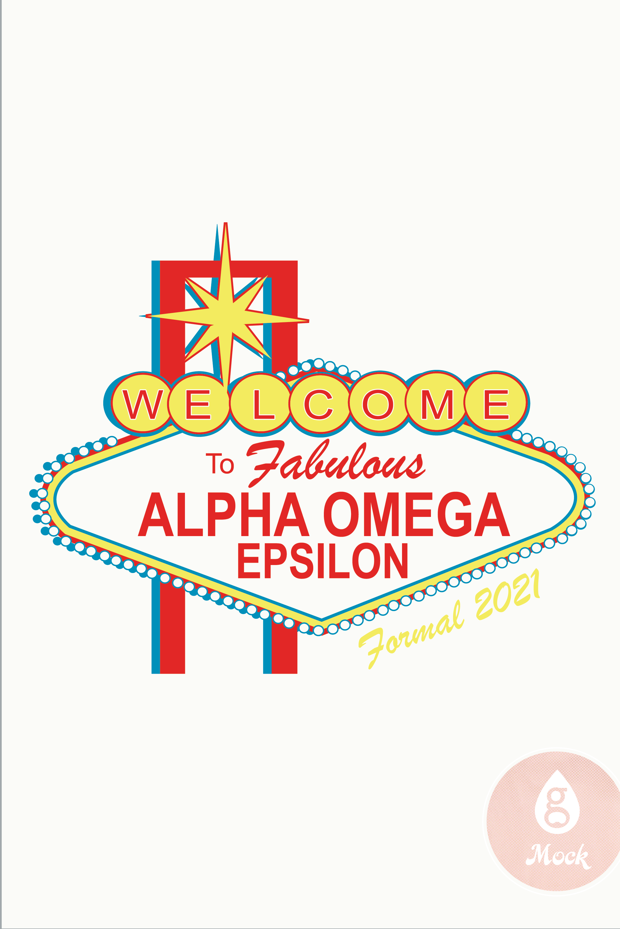 Alpha Omega Epsilon Las Vegas Sign