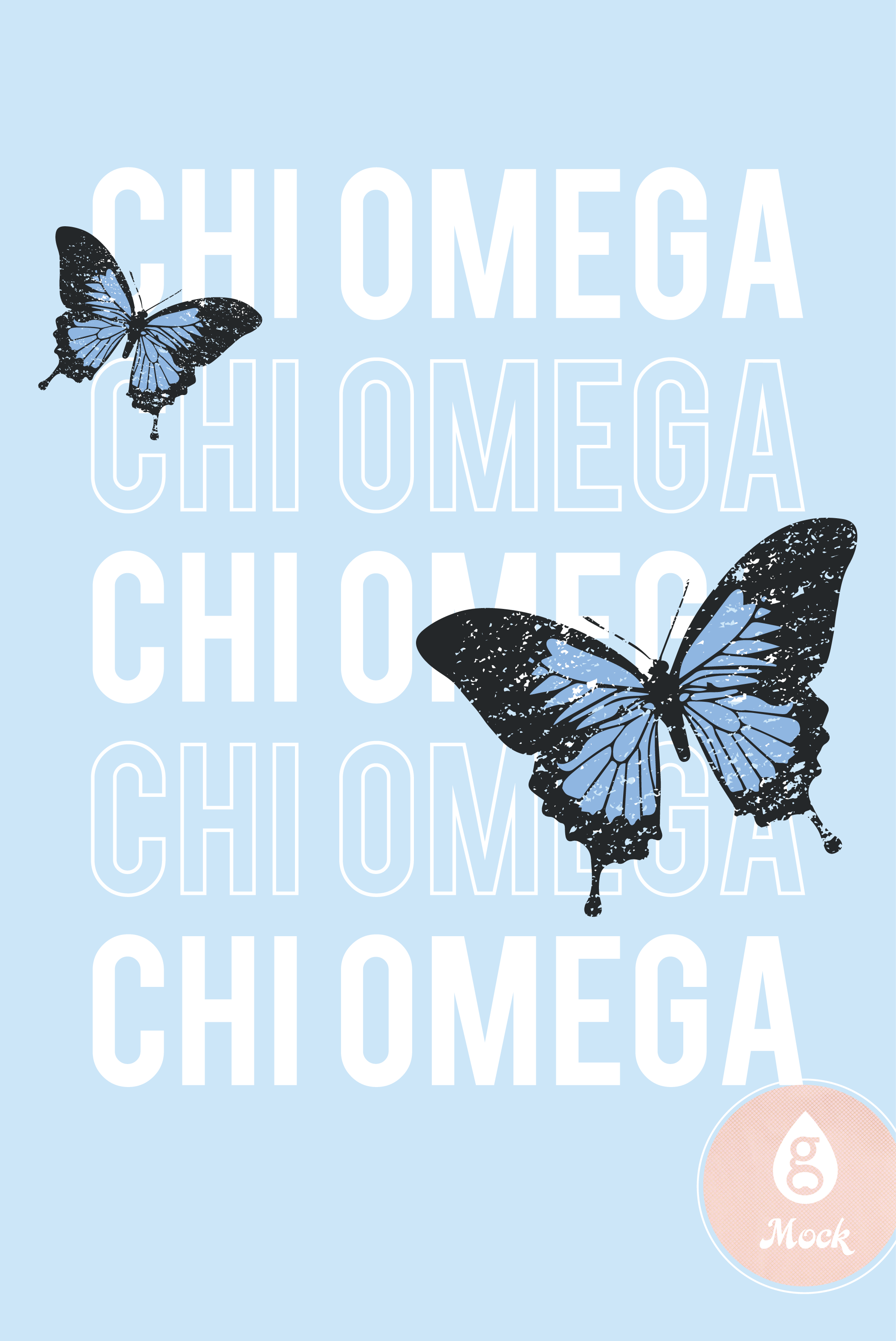 Chi Omega Butterflies