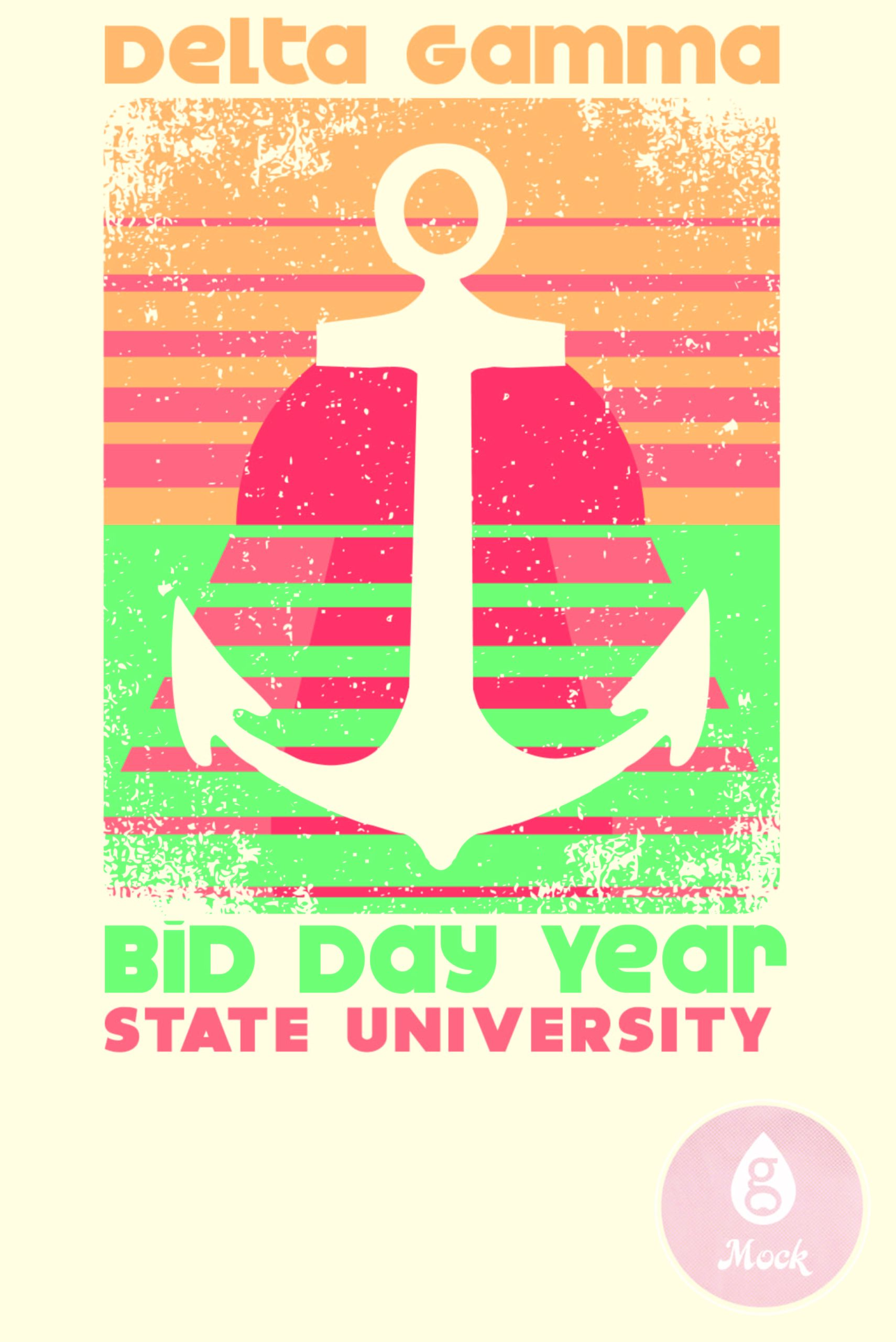 Delta Gamma Bid Day Anchor