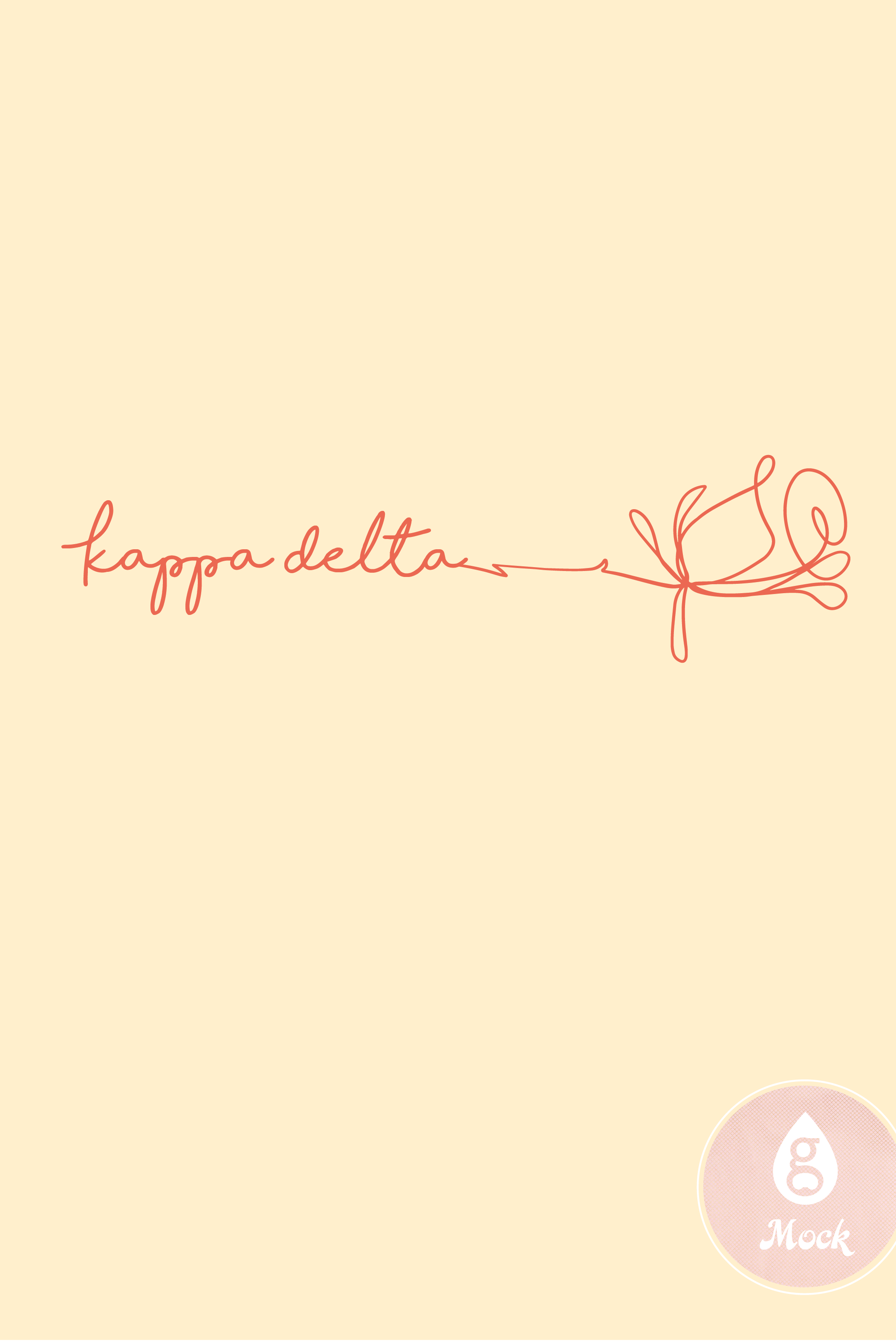 Kappa Delta Abstract Rose