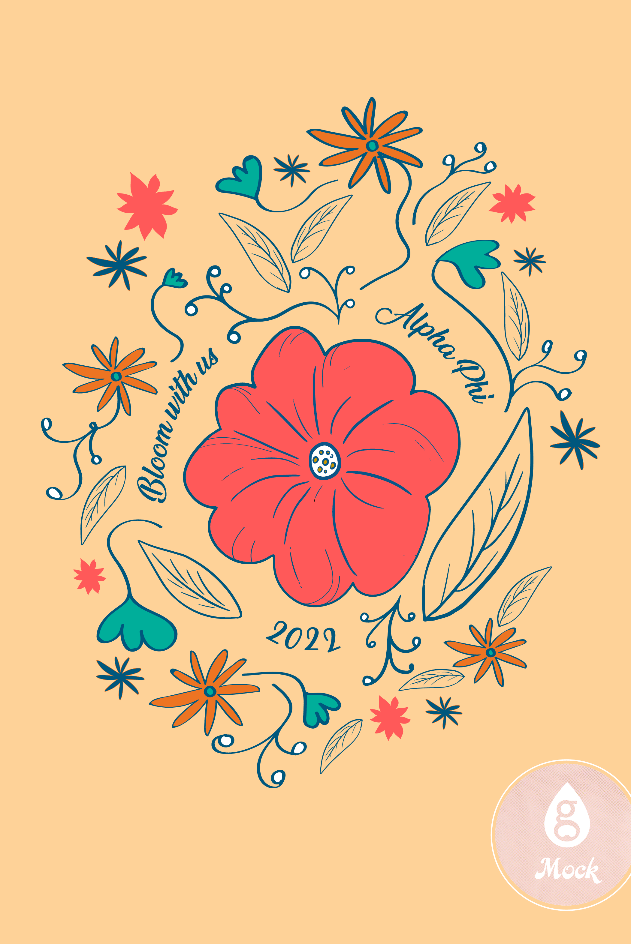 Alpha Phi Red Poppy Bloom Recruitment