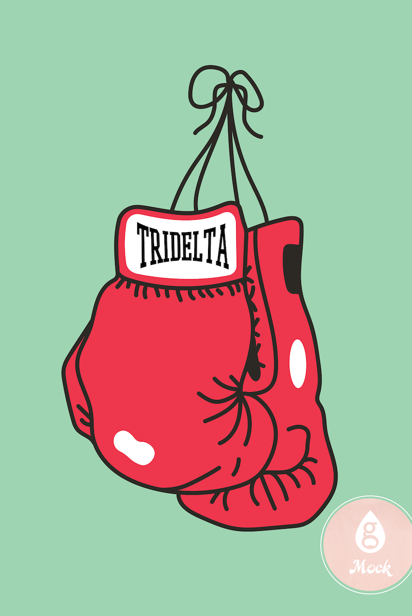 Tri Delta Boxing Gloves