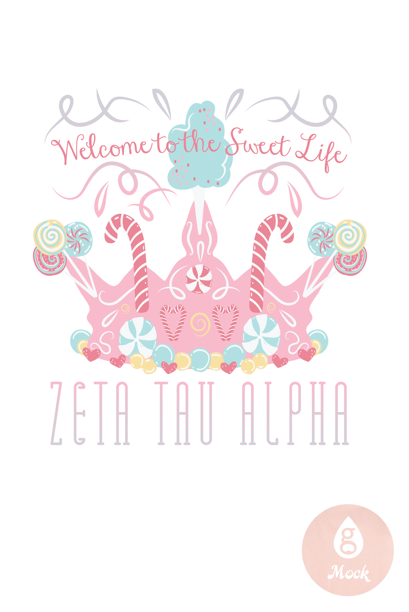 Zeta Tau Alpha Candy Crown