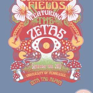 Zeta Tau Alpha Psychedelic Strawberry Fields